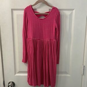 Little Sleepies Pink Striped Play Dress size 8